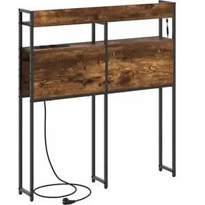 vidaXL Tête de lit de rangement Chêne fumé 80 cm Bois d'ingénierie pas cher
