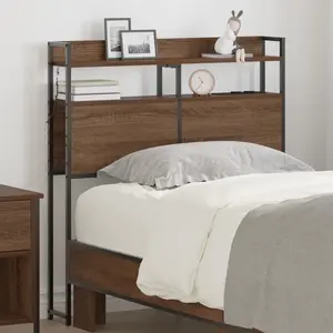 Comparateur de prix : vidaXL Tête de lit de rangement Chêne marron 90 cm Bois d'ingénierie