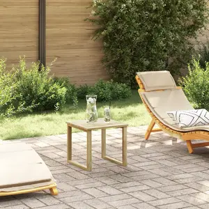 Comparateur de prix : vidaXL Vidaxl Table De Bain De Soleil 40x40x36 Cm En Bois De Pin Imprégné