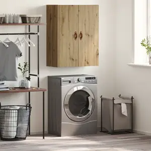 vidaXL Meuble mural Marron 69,5 x 34 x 90 cm Bois d'ingénierie pas cher