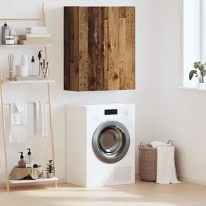 vidaXL Meuble mural Bois ancien 69,5 x 34 x 90 cm Bois d'ingénierie pas cher