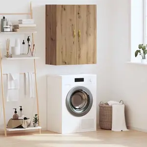 vidaXL Meuble mural chêne artisanal 69,5 x 34 x 90 cm pas cher