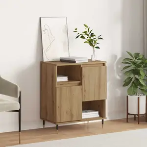 vidaXL Buffet chêne artisanal 60 x 35 x 70 cm Bois d'ingénierie pas cher