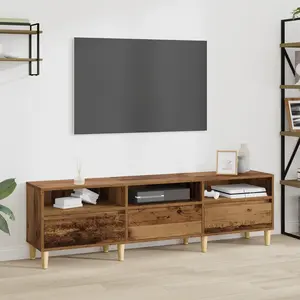 Comparateur de prix : vidaXL Meuble TV Vieux bois 150 x 30 x 44.5 cm Bois d'ingénierie