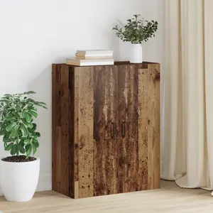vidaXL Meuble mural Bois ancien 69,5 x 34 x 90 cm Bois d'ingénierie pas cher
