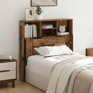 vidaXL Cabinet de Tête de Lit Bois ancien 100 x 19 x 103.5 cm pas cher