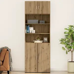vidaXL Meuble mural Montage mural chêne artisanal 80 x 42.5 x 40 cm pas cher