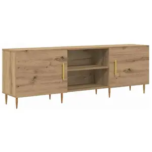vidaXL Meuble TV chêne artisanal 150 x 30 x 50 cm Bois d'ingénierie pas cher