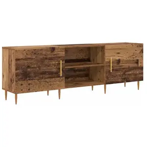 vidaXL Vidaxl Meuble Tv Bois Ancien 150 X 30 X 50 Cm Bois D'ingénierie pas cher