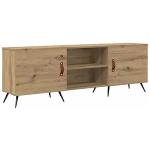 vidaXL Meuble TV chêne artisanal 150 x 30 x 50 cm Bois d'ingénierie pas cher