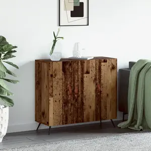 vidaXL Buffet Marron 90 x 34 x 80 cm Bois d'ingénierie pas cher