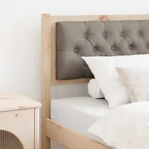 vidaXL Tête de lit Autre Marron et taupe 90 cm Bois massif en pin pas cher