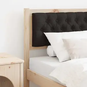 vidaXL Tête de lit Autre Marron et noir 80 cm Bois massif en pin pas cher