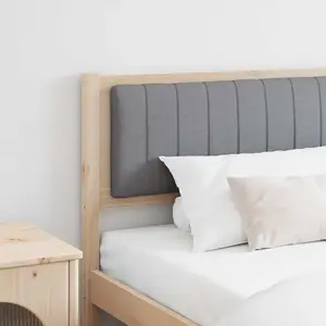 vidaXL Vidaxl Tête De Lit Capitonnée Avec Tête De Lit Marron 200 Cm pas cher