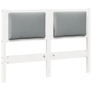 vidaXL Vidaxl Tête De Lit Autre Blanc 135 Cm Bois Massif En Pin pas cher