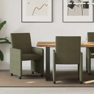 vidaXL Chaises de salle à manger 2 pcs Vert armée 57 x 66 x 94 cm pas cher