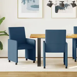 vidaXL Chaise de salle à manger 2 pcs Bleu 57 x 66 x 94 cm tissu pas cher