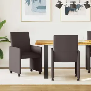 vidaXL Chaise de salle à manger 2 pcs Marron foncé 57 x 66 x 94 cm pas cher