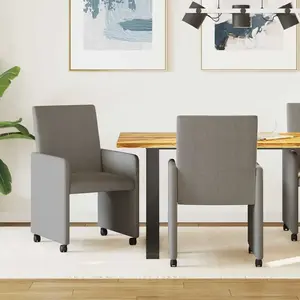 vidaXL Chaises de salle à manger 2 pcs Gris clair 57 x 66 x 94 cm pas cher