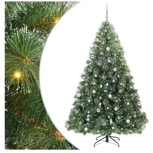 vidaXL Sapin de Noël artificiel avec 300 LED Vert 240 cm PE et PVC pas cher