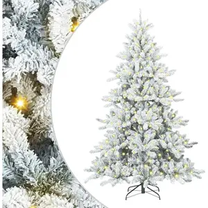Comparateur de prix : vidaXL Sapin de Noël Artificiel à Branches Articulées Blanc 210 cm PVC