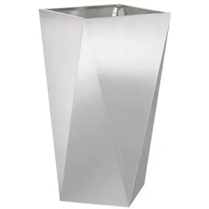 vidaXL Vidaxl Jardinière Argent 40 X 40 X 75 Cm Acier Inoxydable pas cher