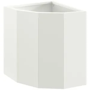 vidaXL Vidaxl Jardinière D'angle Blanc 30 X 30 X 35 Cm Acier pas cher