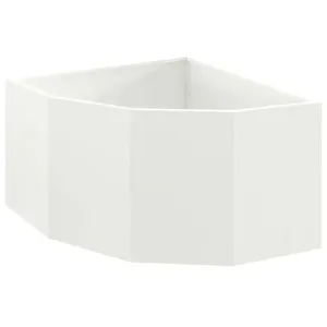 vidaXL Vidaxl Jardinière D'angle Blanc 60 X 60 X 35 Cm Acier pas cher