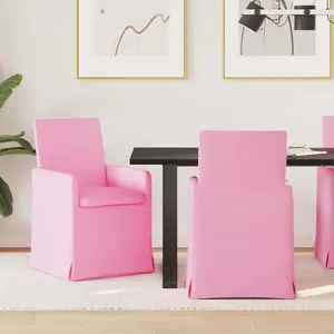 vidaXL Chaises de salle à manger 2 pcs Rose 57 x 67 x 95 cm tissu pas cher