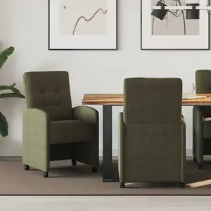 vidaXL Chaises de salle à manger 2 pcs Vert armée 57 x 67 x 98 cm pas cher