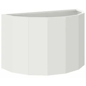 vidaXL Vidaxl Jardinière Blanc 60 X 30 X 35 Cm Acier pas cher