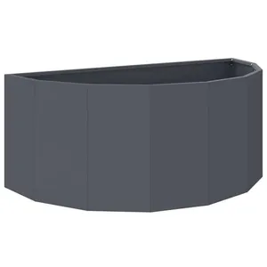 vidaXL Vidaxl Jardinière Anthracite 90 X 45 X 35 Cm Acier pas cher