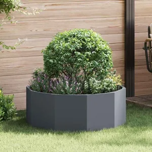 vidaXL Vidaxl Jardinière Anthracite 90 X 90 X 35 Cm Acier pas cher