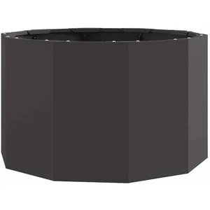 vidaXL Vidaxl Jardinière Noir 60 X 60 X 35 Cm Acier pas cher