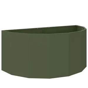 vidaXL Vidaxl Jardinière Vert Olive 120 X 60 X 50 Cm Acier pas cher