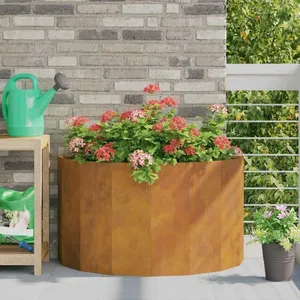 vidaXL Vidaxl Jardinière Rouillé 90 X 45 X 50 Cm pas cher