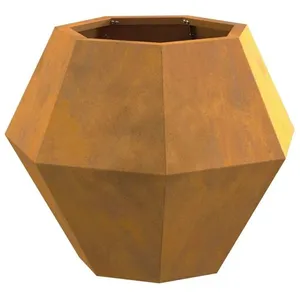vidaXL Vidaxl Jardinière Rouillé 50 X 50 X 40 Cm pas cher