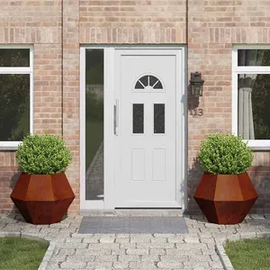 vidaXL Vidaxl Jardinière 2 Pcs Rouillé 75 X 75 X 60 Cm pas cher