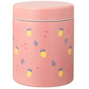 FreskThermos Lunchbox 500 ml - RVS Voedselcontainer   BPA-vrij   Lekvrije dop   Thermosbeker   Food Jar tot 6 Uur Warm   Lunchpot - Voedselpot - Roze - Summer Fruit pas cher