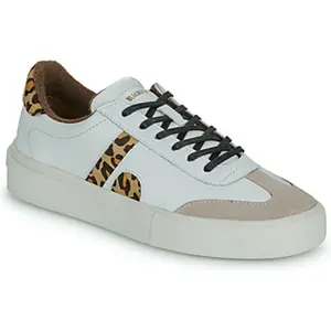 Baskets basses Blackstone EL280-WHITE-LEOPARD femme pas cher