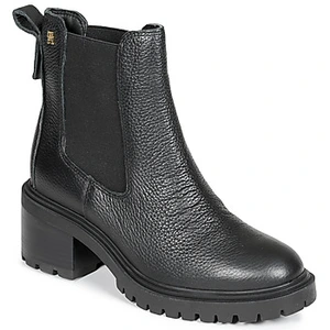 Chaussure Tommy Hilfiger Modèle Th Leather Chelsea Cleat - Coleur Noir pas cher
