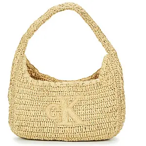 Sac a main Calvin Klein Jeans BOLD CK RAFFIA SM SHOULDER BAG femme pas cher