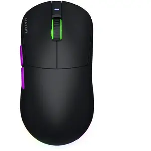 Hator Quasar 3 Ultra 8K Wireless (Sans fil, Filaire), Souris, Noir pas cher