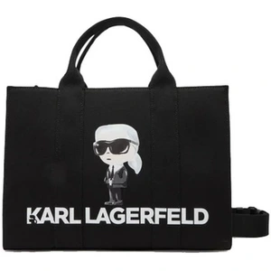 Accesorio Karl Lagerfeld Modèle Ikon Karl Square Tote - Coleur Noir pas cher