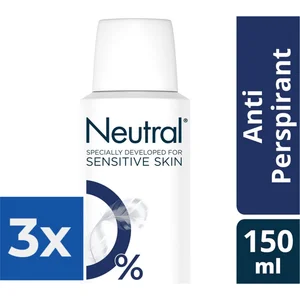 Neutral Deospray - Anti-Perspirant 150 ml - Voordeelverpakking 3 stuksVendu parbol