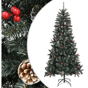 The Living Store Kunstkerstboom Deluxe - 240 cm - Met scharnierconstru... pas cher