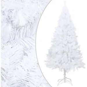 The Living Store Kunstkerstboom - wit - PVC - 120 cm - extra dikke tak...Vendu parbol
