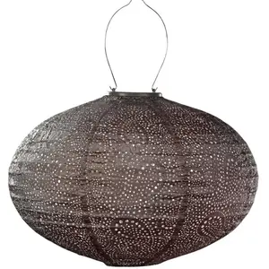 Lanterne Solaire Oval 40 Cm Paisley - TaupeVendu parbol