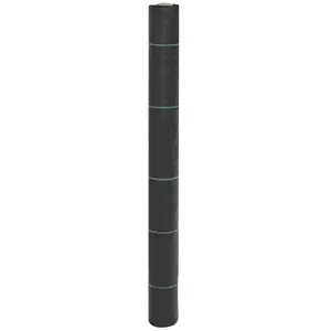 vidaXL Membrane anti-mauvaises herbes noir 1x50 m PP