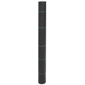 vidaXL Membrane anti-mauvaises herbes noir 1x100 m PP pas cher